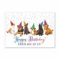 Happy Day Birthday Card - Gold Lined White Fastick  Envelope